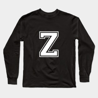 Initial Letter Z - Varsity Style Design. Long Sleeve T-Shirt